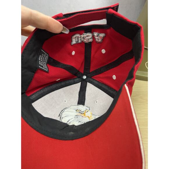 VTG USA Hat Embroidered Snapback Trucker 80s 90s Eagle Stars Made In Korea - Picture 5 of 6